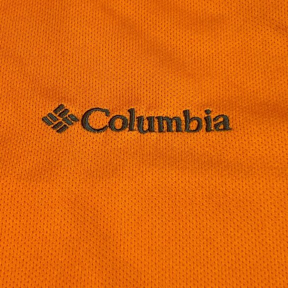 Columbia Polo Mens XL Orange Omni Shade Sun Protection Outdoor Golf Travel Shirt - Picture 7 of 12